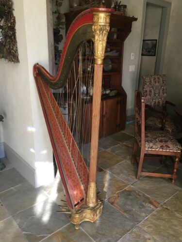Antique Harp Ca. 1824 Sebastian Erard Gresian Model English Harp