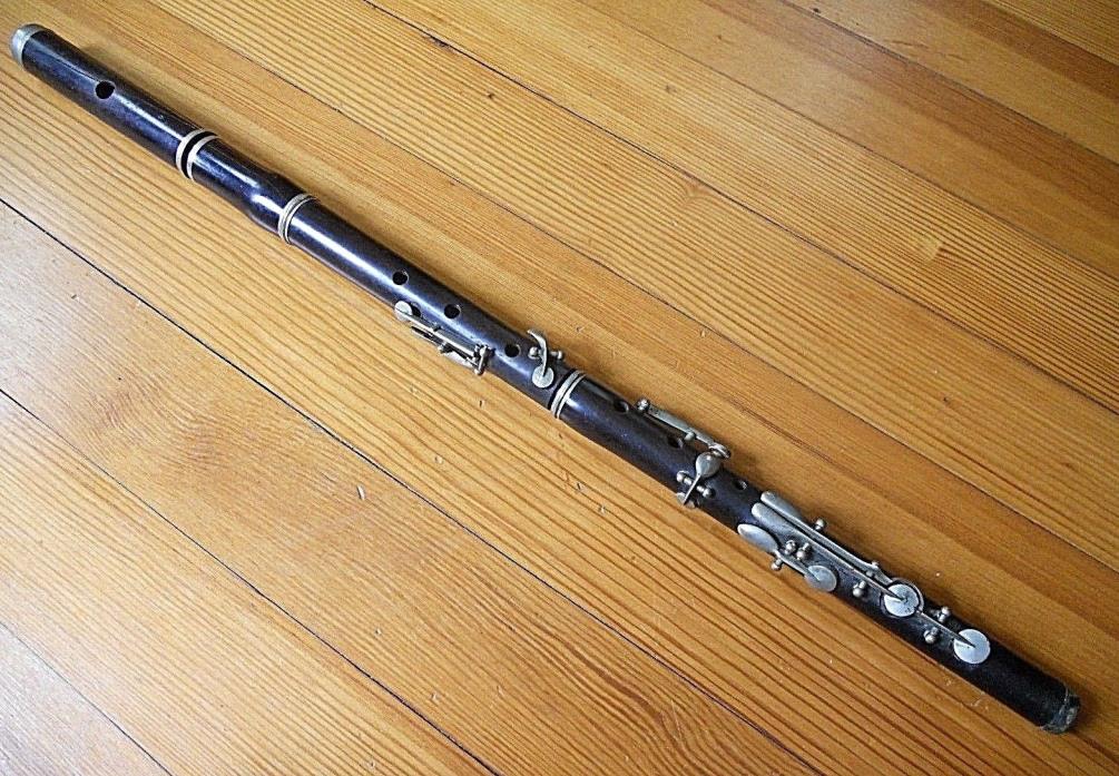 Antique 8 Keyed Wooden Flute for Repair 06291812DH