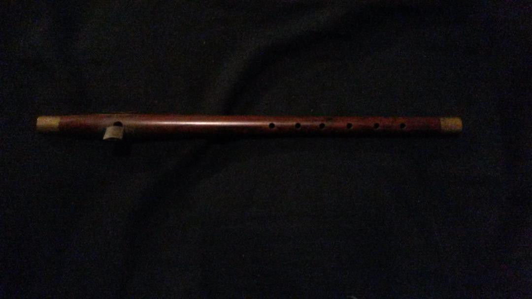 Antique Rosewood Wooden Fife w/ Brass tips