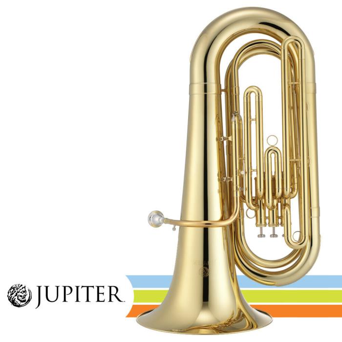 Jupiter JTU730 Key of BBb Lacquer Brass Compact 3 Valve Tuba w/ Case, Mouthpiece