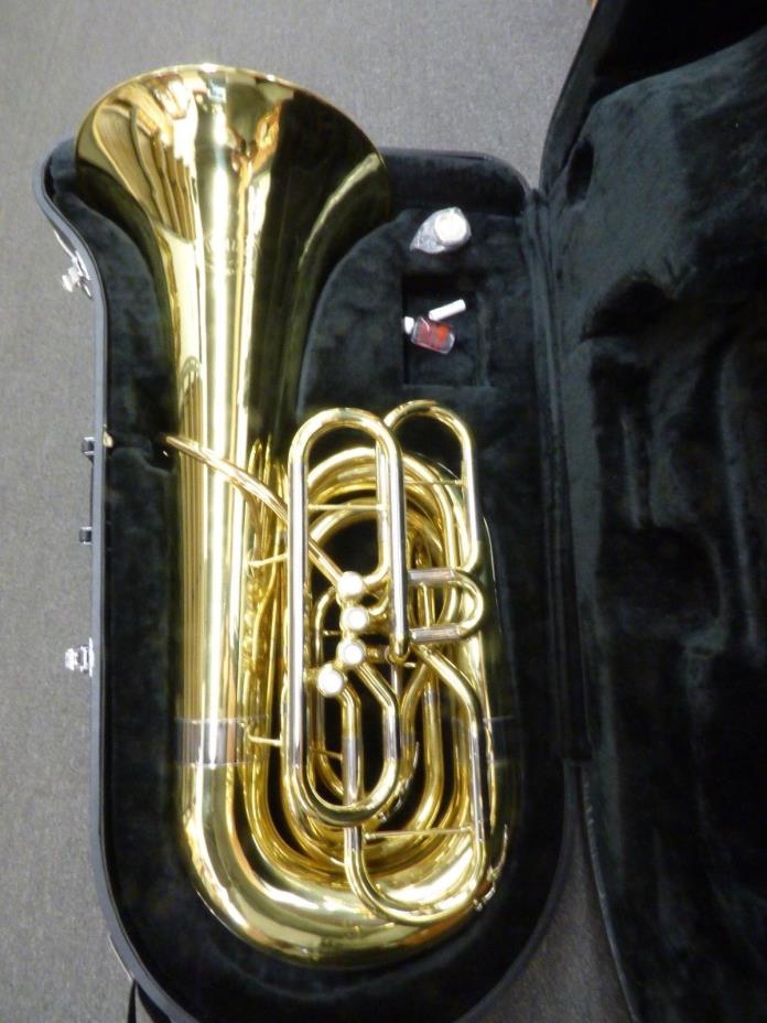 Nice Jupiter JCB-582 4/4 BBb 4 Valve Tuba wcase*READY TO GO*JUST SERVICED*