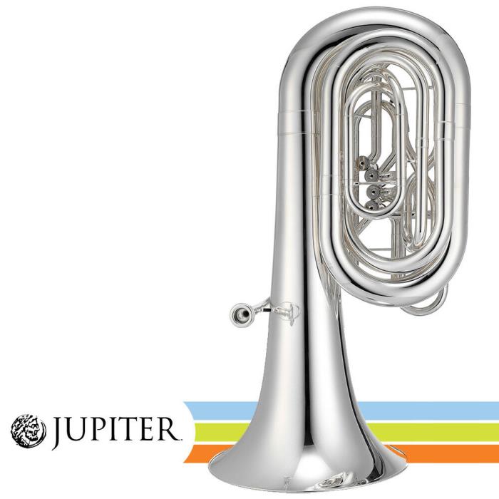 Jupiter JTU1110S Silver Plated Key of BBb 4 Valve Performance Level Tuba w/ Case
