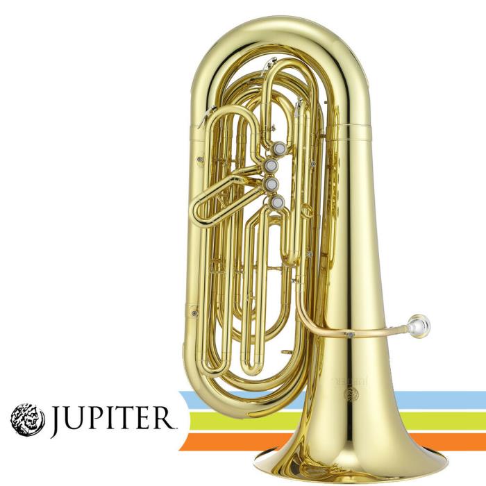 Jupiter JTU1010 Intermediate Level Lacquer Key of BBb 4 Valve Tuba w/ Case