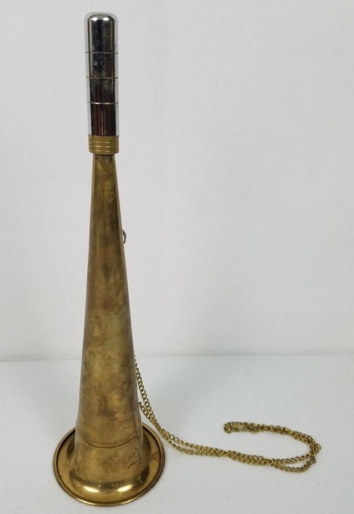 Hunting Bugle Horn with chain 13 inches long