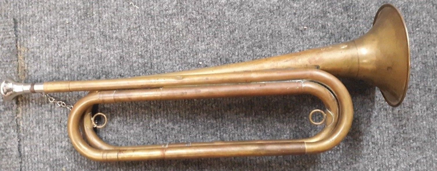 Old Collectible Brass U.S. Regulation Made In U.S.A Military Brass Bugle