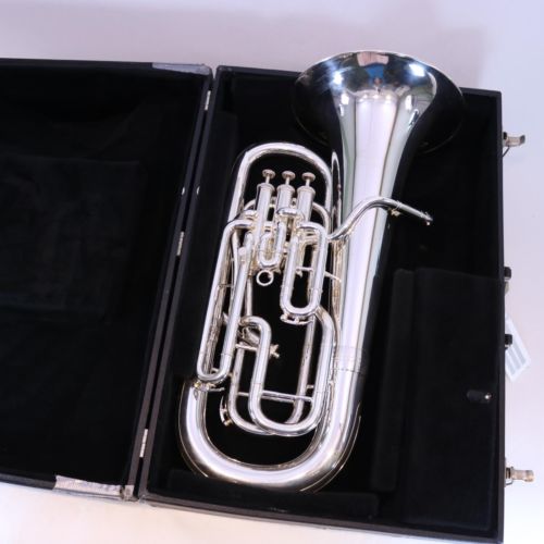 Hirsbrunner Professional Euphonium in Silver Plate SN 03436 FABULOUS!