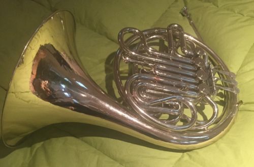 Nickel F.E. Olds Double French Horn Fullerton, Calif