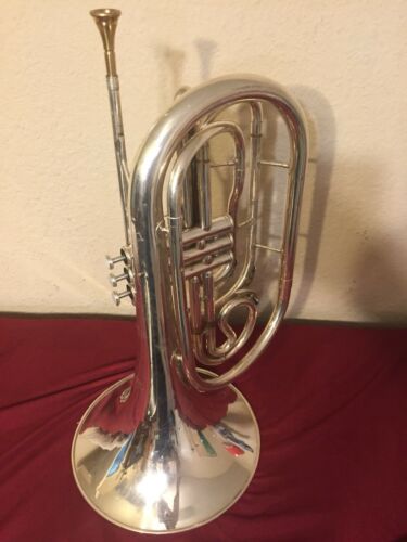 YAMAHA YHR-302M MARCHING FRENCH HORN - SILVER