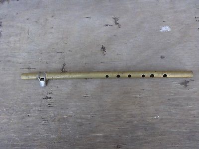 Vintage WESTERN BRASS FLUTE Made in San Francisco, California 14