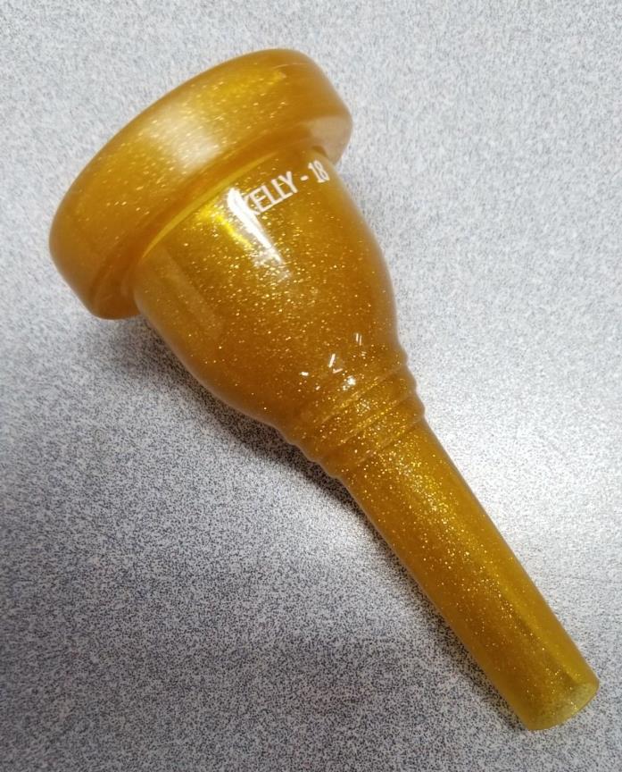 Kelly 18 Cold All Weather Tuba Sousaphone Mouthpiece GLITTER GOLD finish TU18GG