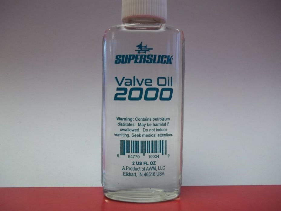 SUPERSLICK VALVE OIL 2000 (1 BOTTLE) SAME SIZE BOTTLE AS AL CASS FAST VALVE OIL