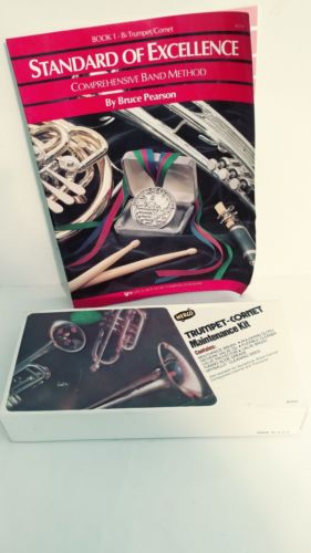 Vintage Herco Trumpet / Cornet Maintenance Kit 1970's and Boook 1 Trumpet cornet