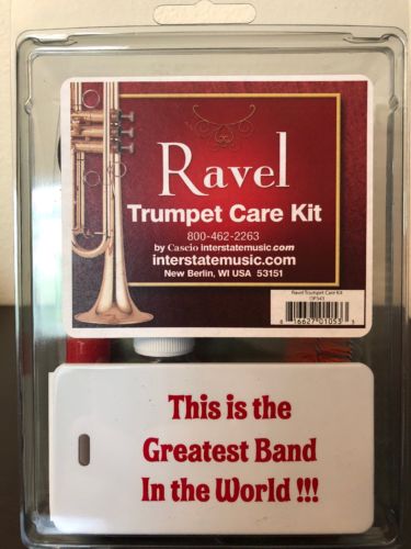 Ravel OP343 Trumpet Care Kit Premium Slide Oil Slide Grease Mouthpiece Brush