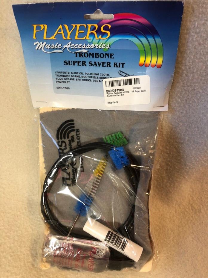 Players Super Saver Trombone Care Kit Cleaning & Care, New