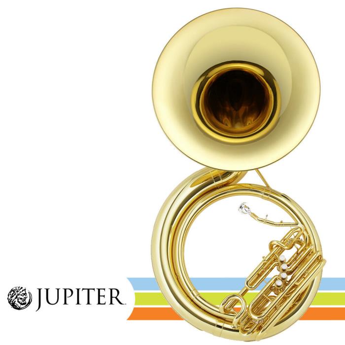 Jupiter JSP1110 Quad Valve Quantum Key of BBb Lacquer Brass Sousaphone + Case