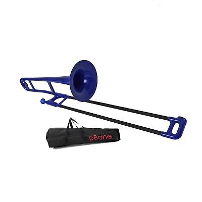 pBone PBONE1B Jiggs Plastic Trombone, Blue