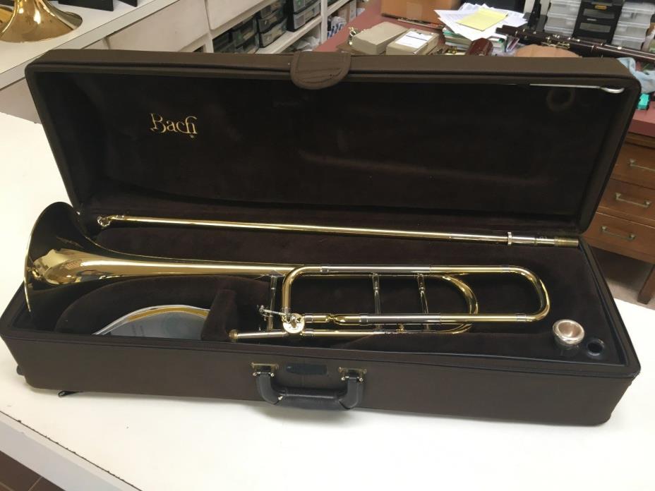 EXTRA-CLEAN BACH 42B-O pro trombone open wrap F-attach/ no dents, 99% orig lacq.
