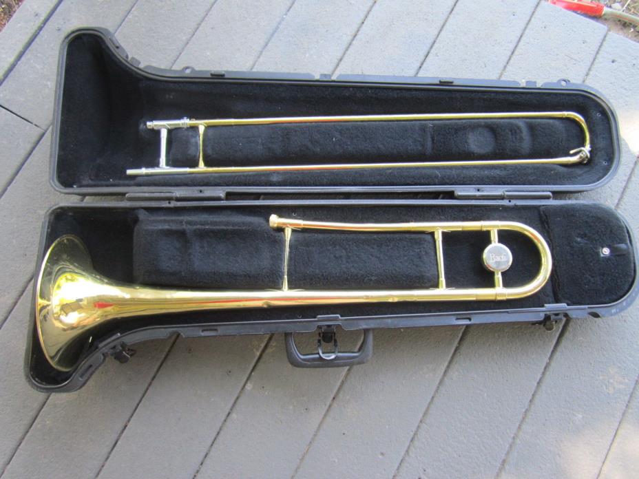 Bach Selmer TROMBONE Instrument Hard Case Accessories School Band Brass USED