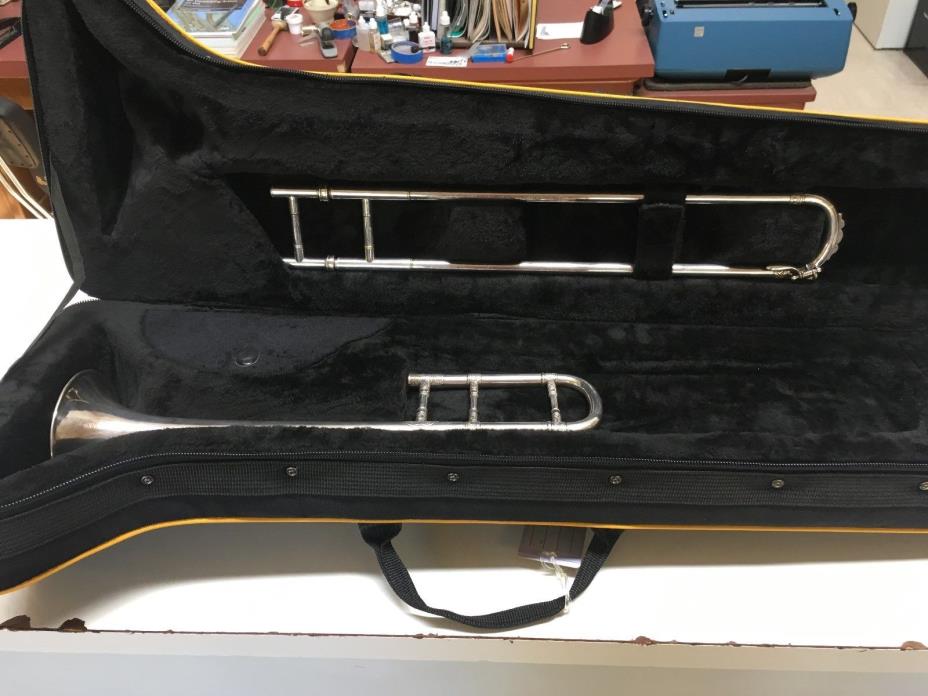 RARE ANGLO-FRENCH ALTO TROMBONE IN F, LATE 19TH. CENTURY. NO DENTS.