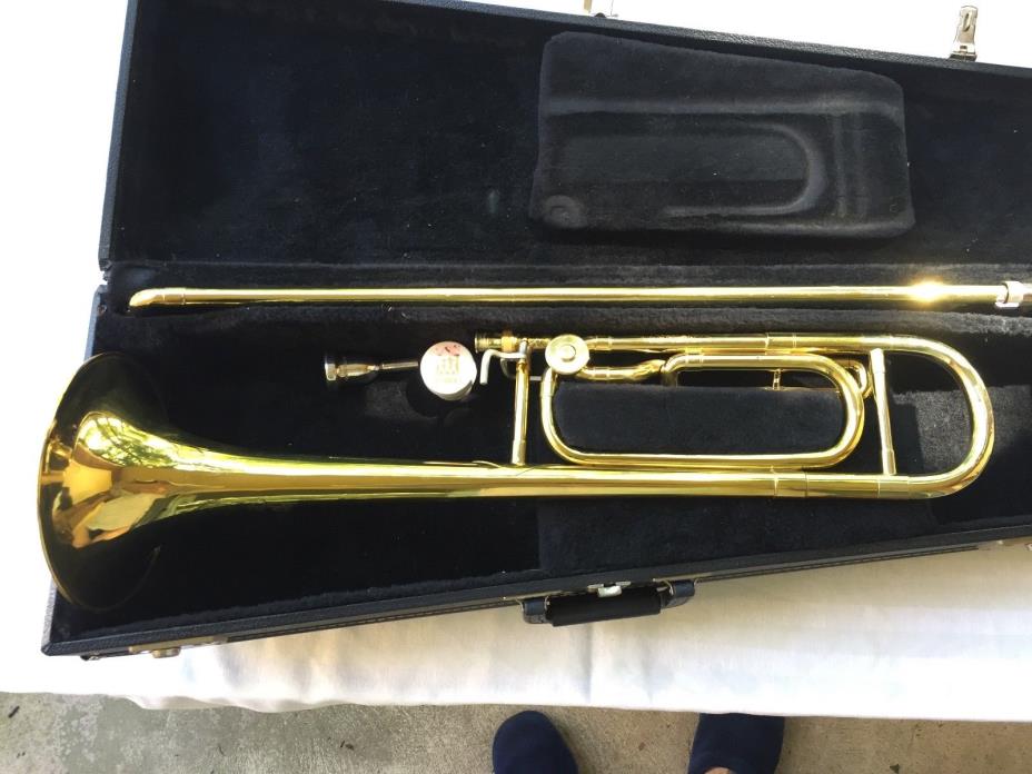 TROMBONE Bb/ F by CONN Intermediate Model 50H with attachment.
