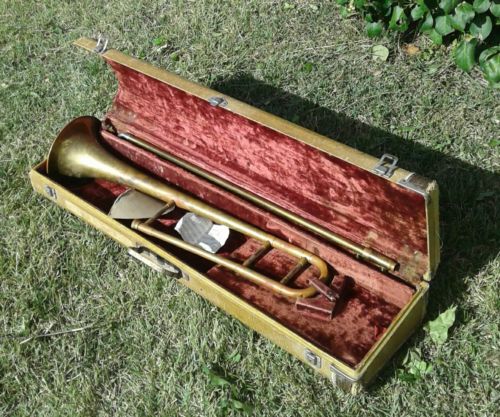 1920s J.W.York band instruments co. trombone 