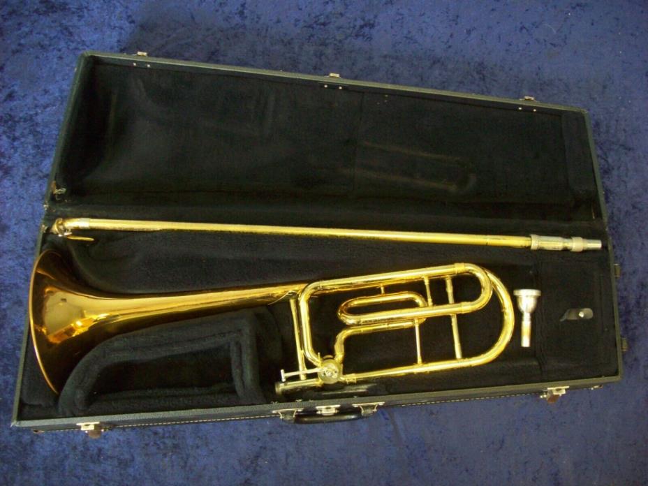 QUALITY! BENGE 165F PRO F ATTACHMENT TROMBONE+ BACH MOUTHPIECE + BENGE CASE