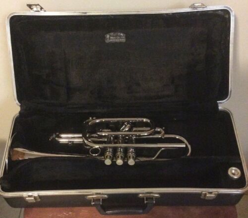 Selmer Signet Cornet Nickel Finish With Original Case And Mouthpiece Bach 7C