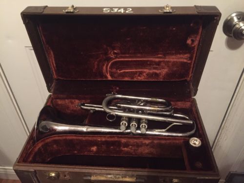 Signet by Selmer Cornet silver plated, Used, Plays Well - 7C Mouthpiece