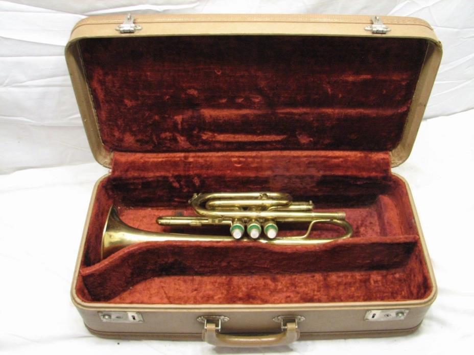 Early Vintage Cadet Cornet Marching Student Brass Musical Instrument