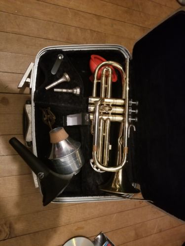 Vintage Conn Director USA Cornet (Trumpet) Shooting Stars COPPER Bell Bach 3c +