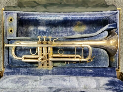 Bach Stradivarius Trumpet 72L-43 Silver Plated Early 1980s L Bore Serial# 246054