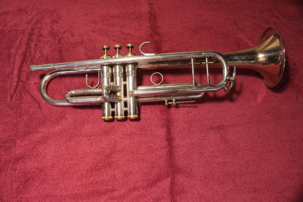 1980's  silver plated Benge Bb trumpet