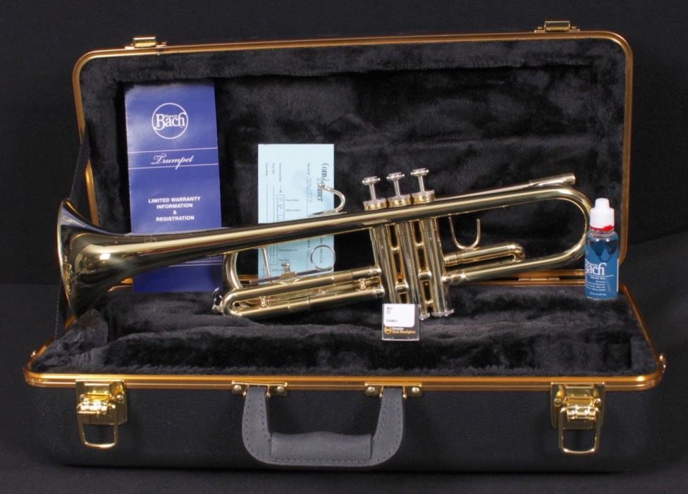 Bach TR300H2 Bb Trumpet Outfit Lacquer - USA - Authorized Dealer!