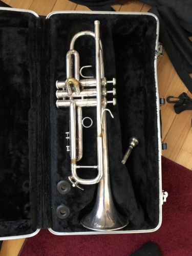 Bach Stradivarius Model 37 Silver Plated B-flat Trumpet (STILL WORKS PERFECTLY)