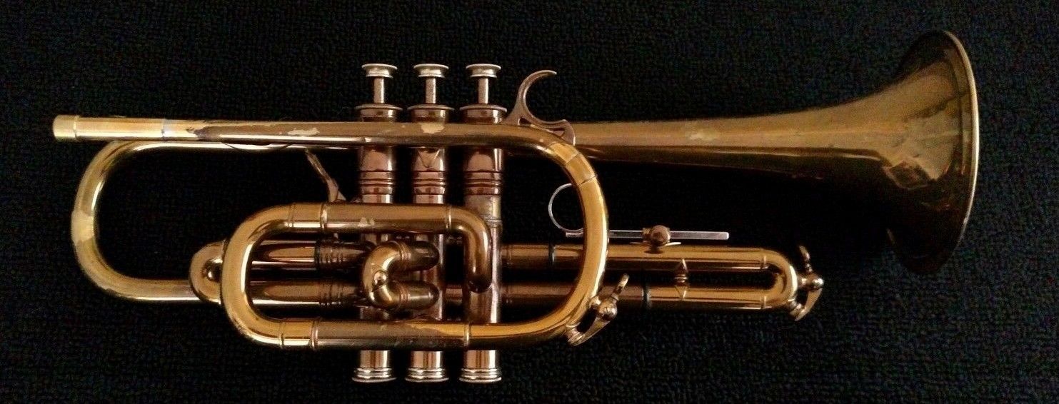 Early Vintage Selmer Paris K Modified Professional Cornet with Original Case