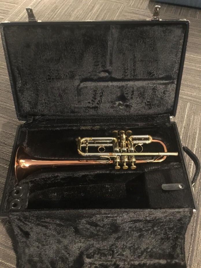 KANSTUL  C TRUMPET COPPER BELL  TRI COLOR MADE IN THE USA