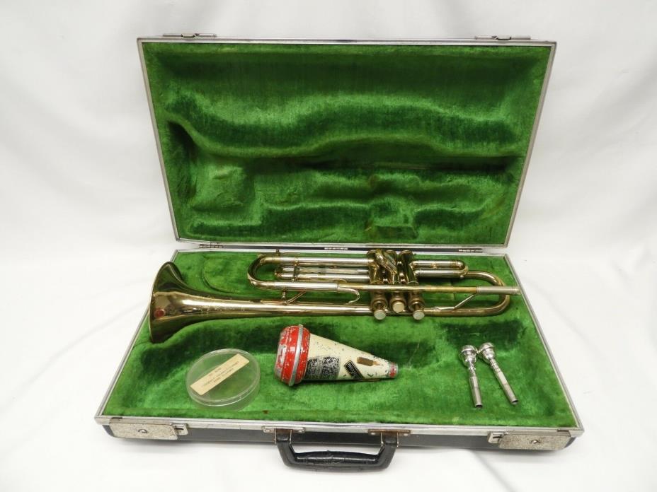BESSON 2-20 BRASS TRUMPET LONDON PARIS NY MADE IN ENGLAND #