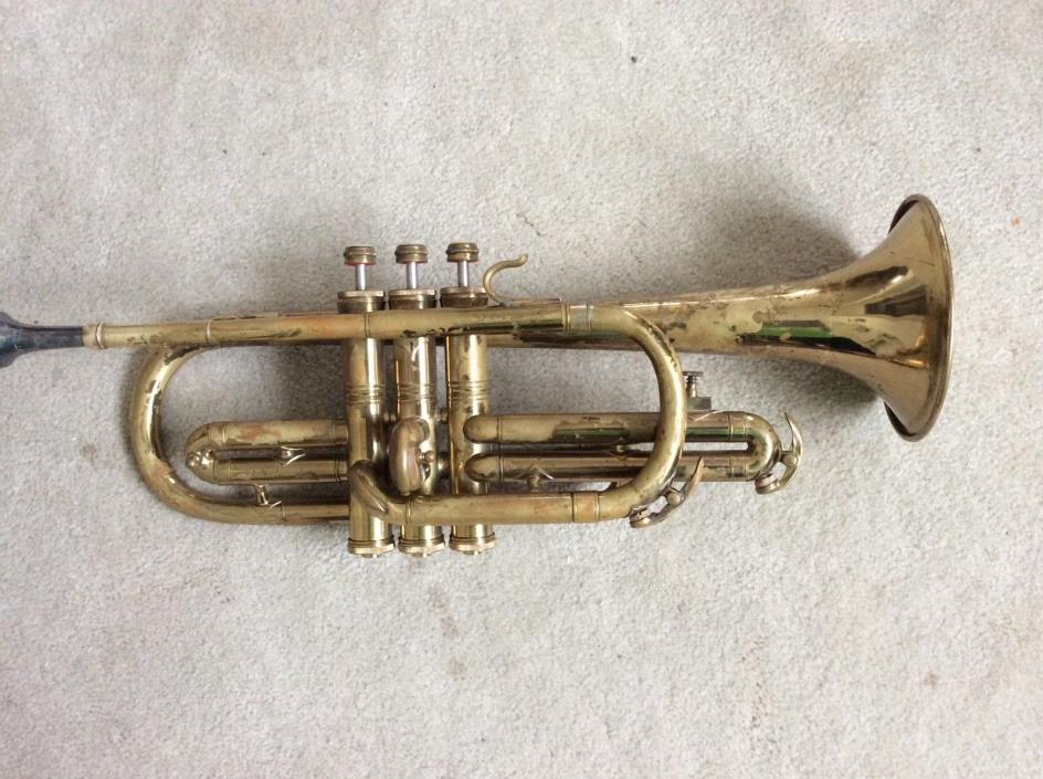 Vintage Pan American Cornet, Elkhart, Ind.