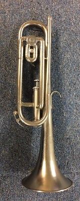 Vintage Satin Nickel Olds Duratone 2-valve Bugle