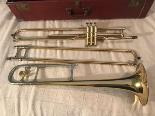 Rare 1950’s REYNOLDS Pre-OLDS VALVE/SLIDE Combo Professional Trombone Bach Mpc