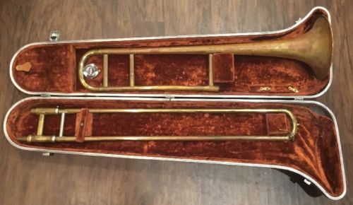 Vintage Olds Ambassador Trombone Fullerton Calif. Olds 10 Mouthpiece With Case