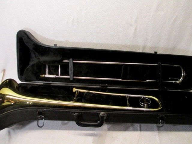 Vintage Jupiter Brass Trombone JSL 432 With Hard Case Serial # M40384