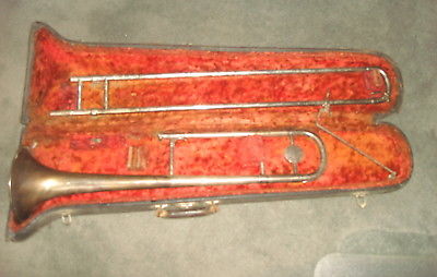 1937-1938 Pan American 64H Trombone SN 12088  W/ Orig Hardcase.