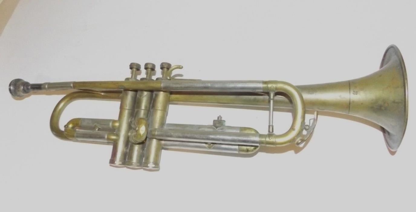 Vintage 1950's Boosey & Hawkes Oxford Trumpet w Case and Bessing 13 Mouthpiece