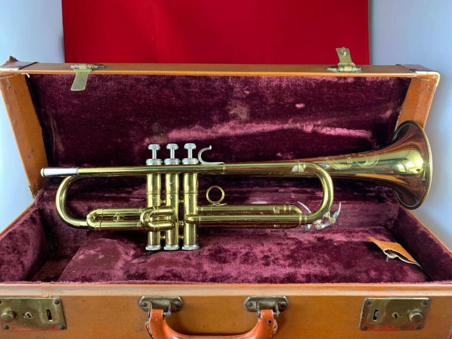 VINTAGE 1956 Standard EK Blessing Co. Elkhart Ind.Trumpet And Case Serial #75208