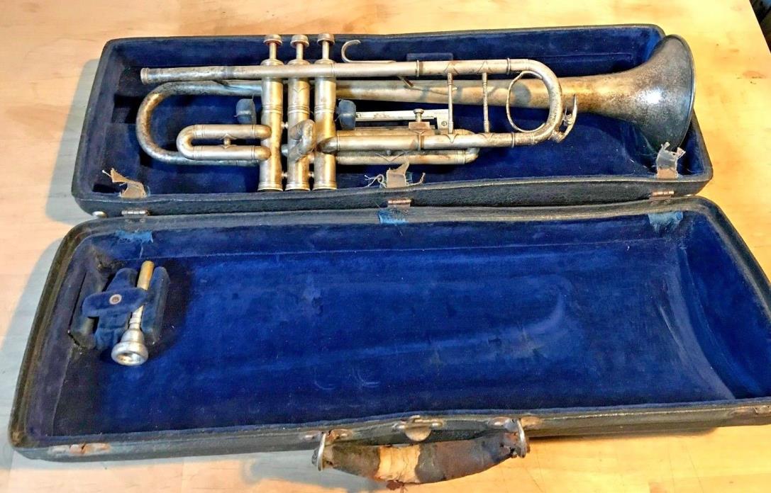 Vintage A.K. Huttl Graslitz Silver Trumpet - GRAND PRIX BUENOS AIRES 1913