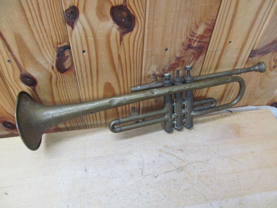 Henry Pourcelle Trumpet Horn – Parts/Restoration Wall hanger