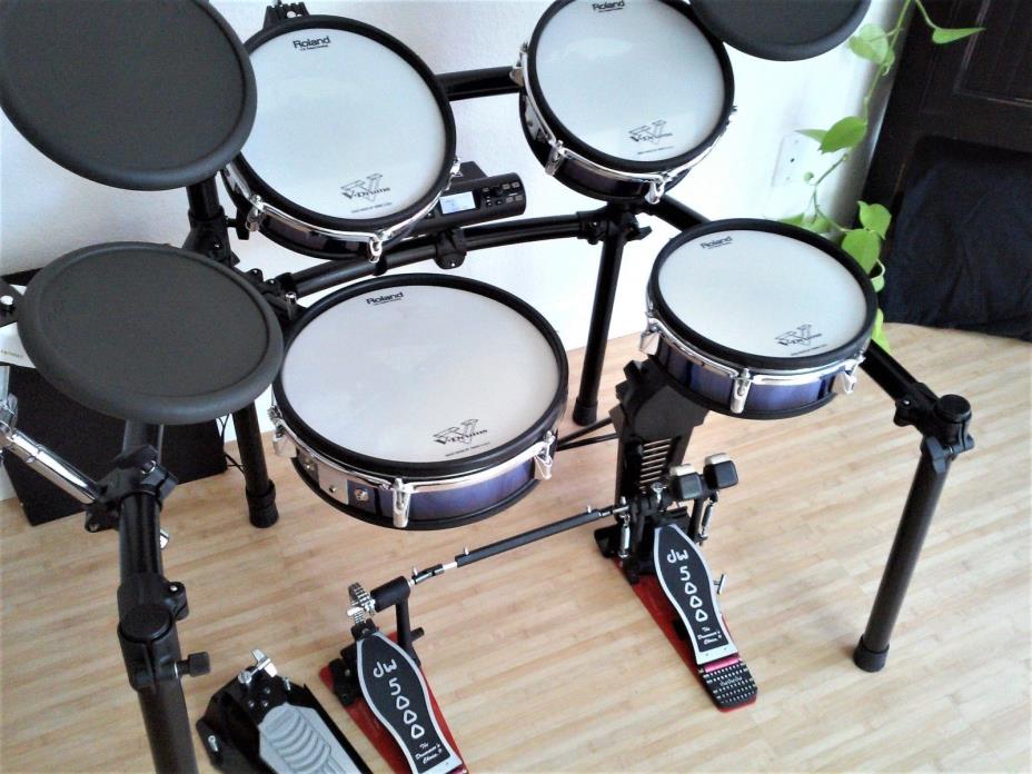 Roland Rare Blue/Purple V-Drum set, Td-4, Dw-5000.......Buyer Pickup Only