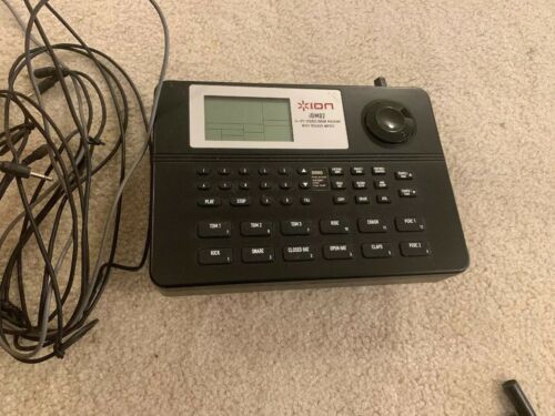 ION IDM02 Electronic Digital Drum Machine With 5 Cables & Mount
