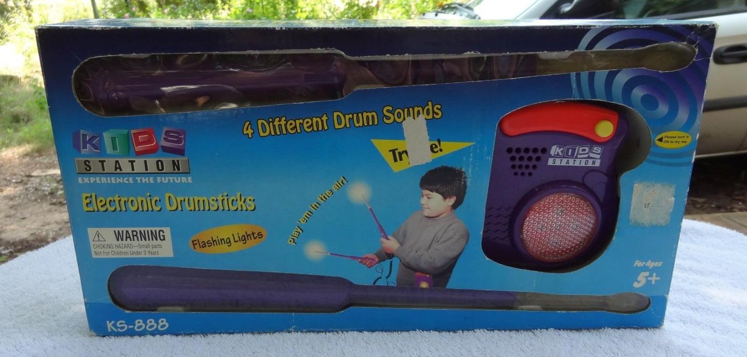 Electronic Air Drum Sticks w/ Speaker Flashing light by Kids Station